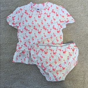 Janie and Jack flamingo swimsuit